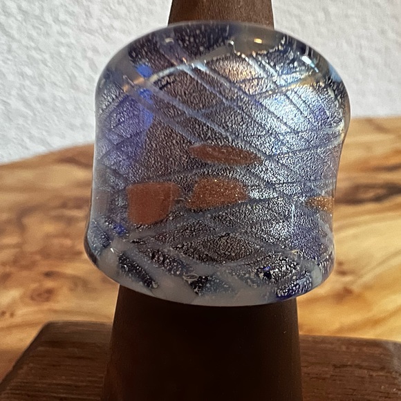 💎🔥💎 UNIQUE Hand Blown Glass Ring - Picture 4 of 8